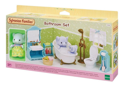 Sylvanian Families Toalete E Banho Com Irma Elefante 5380