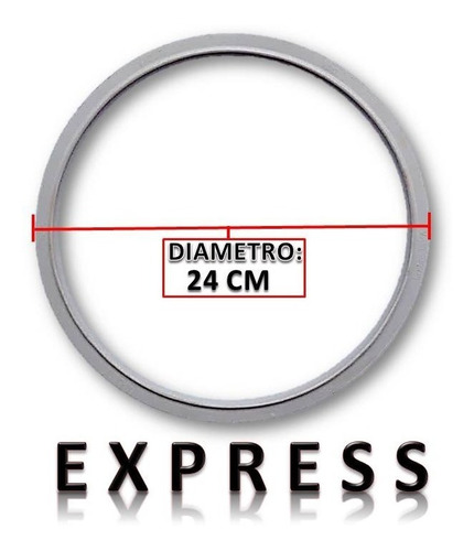 Goma Para Olla De Presión Marca Express 4llitros 24 Cm