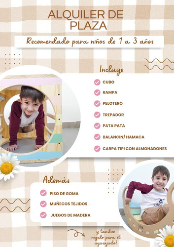Alquiler De Plaza Montessori/ Juegos Para Eventos
