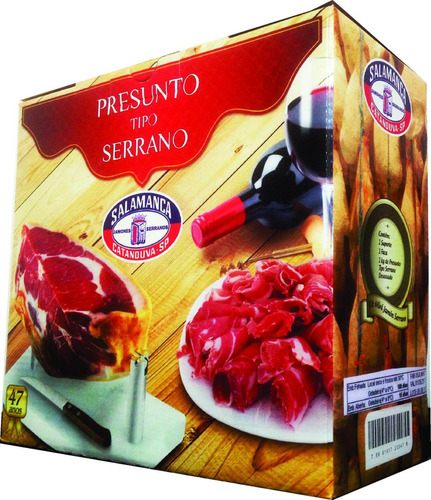 Kit Presente - Mini Jamón ( Presunto Crú ) + Suporte + Faca