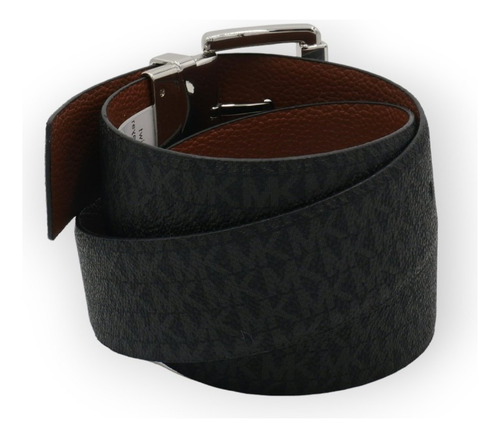 Cinturon Michael Kors Mujer Reversible Hebilla Dorada
