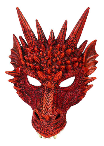 Realista Pu Dragon Mask Cover Horror Atmósfera Para Adultos