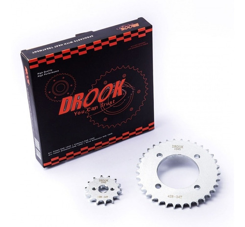 Kit Trasmision Corona Y Piñon Drook Honda Biz 125 34/14