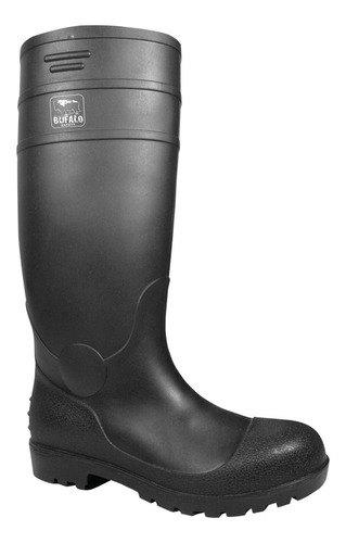 Bota Pvc-100 Industrial Negra P/acero Bufalo