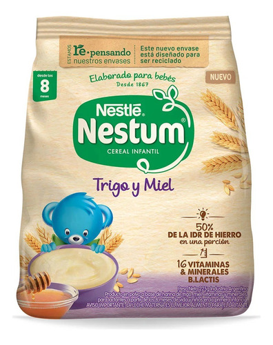 Nestum Cereal Infantil Trigo Y Miel X 225g Packx3