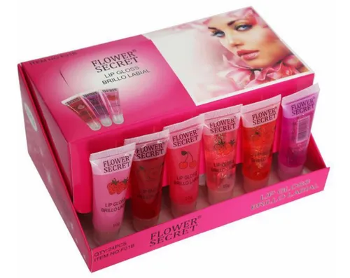 comprar Brillo Labial Lip Gloss Flower Secret 24 Unidades