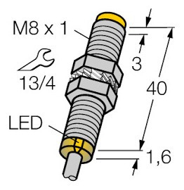 Turck Ni3-eg08-ap6x-0.2-rs4t Sensor Inductivo