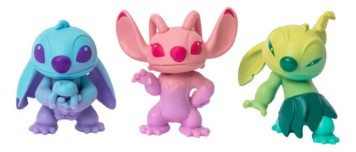 Disney Stitch 3 Figuras De Colección Edición Primavera