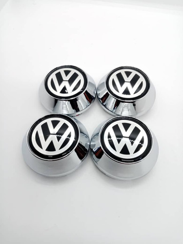 X4 Tapa Centro Llanta Auto Conica 60mm X 65mm Volkswagen