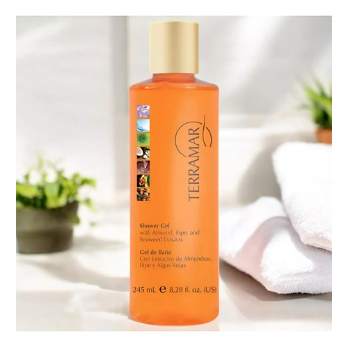 Gel De Baño Con Almendras, Ilipe Y Algas Rojas Terramar