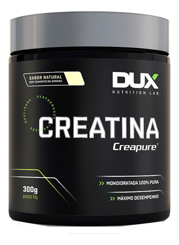 Kit 2x Creatina 300g Creapure Alema - Dux Nutrition Sabor Without Flavor