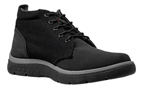 Imagen 4 de 6 de Calzado Ten-pac Borceguí Polo Nobuck Color Negro