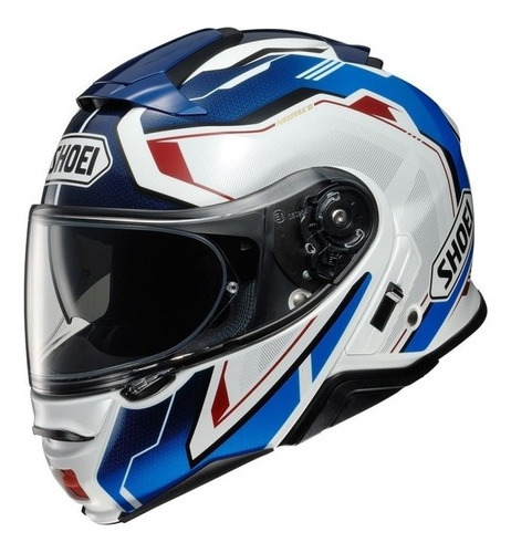 Capacete Articulado Shoei Neotec 2 Respect Tc-10 Bmw Robocop Cor Branco/azul Tamanho Do Capacete 58/m