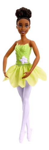 Boneca Colecionável Princesa Menina Negra Tiana Bailarina - Aula De Ballet - Personagem Do Filme Infantil Em Desenho A Princesa E O Sapo Disney - Mattel Brinquedos