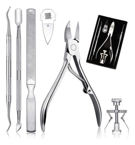 6 Piezas Kit Nail Clipper Trimmer,juego Pedicura Profesional
