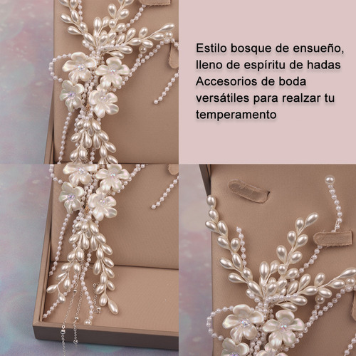 Accesorios Para El Cabello De Novia Perla De Cristal Boda