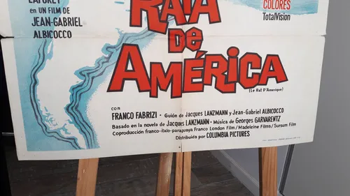 Afiche Cine Poster Jean-gabriel Albicocco Rat D'amérique