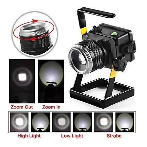 Foco Led Emergencia Recargable Multiuso Exterior Portable