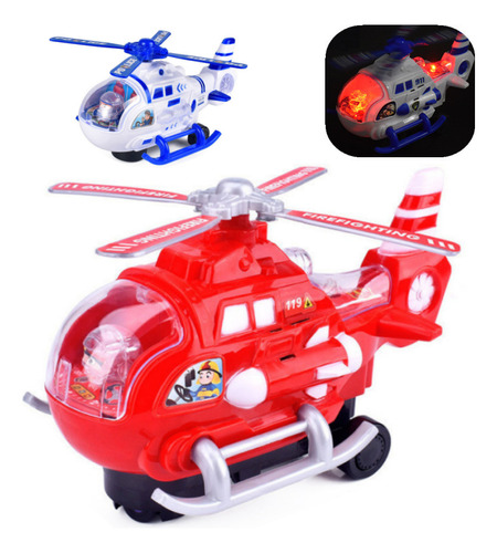 Helicóptero Eléctrico De Juguete Para Niños Con Sonido Y Luz