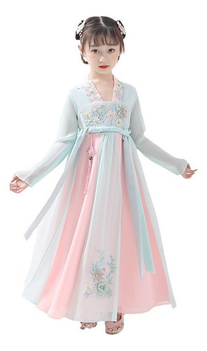 Disfraz Oriental Antiguo De Hanfu Para Niñas, Vestido Para N