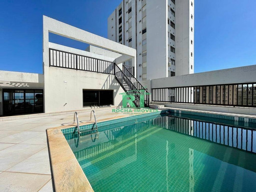 Imagem 3 de 30 de Cobertura Duplex, Frente Mar, Vista Para O Mar, Alto Padrão, 4 Dormitórios Sendo 2 Suítes, 3 Vagas De Garagem, Pitangueiras, Guarujá/sp - Co0040