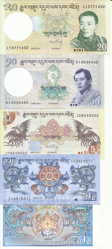 Bhutan Lote De Billetes