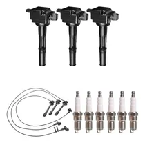 Comprar Juego De 3 Bobinas De Encendido, 6 Bujías Platino Y 3 Cables