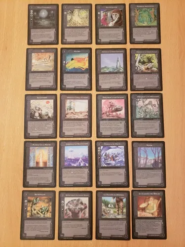 195 Cartas Tarjeta Diferentes Señor D Los Anillos Juego Satm (Usado)