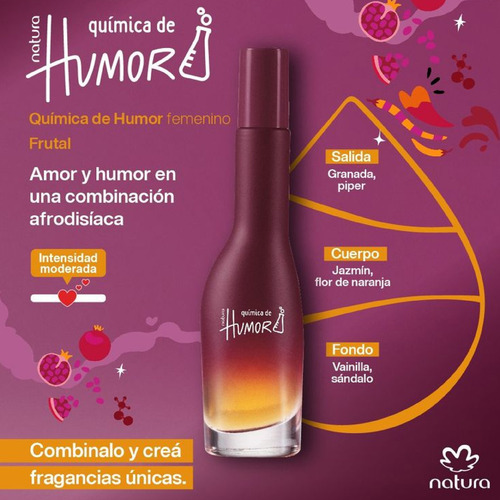 Química De Humor Natura Perfume Femenino Eau De Toilete 75ml
