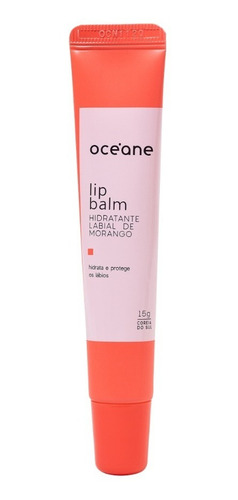 Hidratante Labial, Lip Balm, Morango, Océane