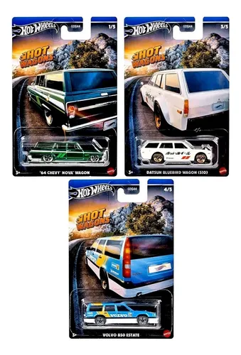 comprar Kit Com 3 Miniaturas Hot Wagons - 1u002F64 - Hot Wheels
