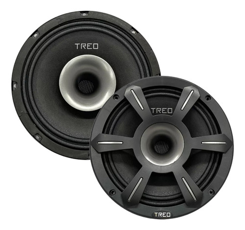 Treo Medio Rango Con Driver Open Show Tr-8mrd-2 1350 Watts Color Negro