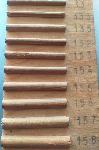 Cuña Madera De Pino Media Caña Numero 1220 Ranuras Bobinas