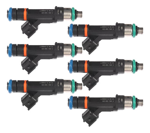 Inyectores De Combustible 0280158020 53032701aa De 6 Piezas