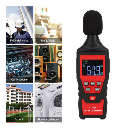 Noise Sound Level Metre, Ht622a 30db-130db Digital Decibel