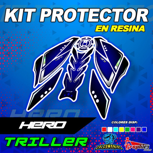 Calcomanias Protector De Tanque Hero Triller 