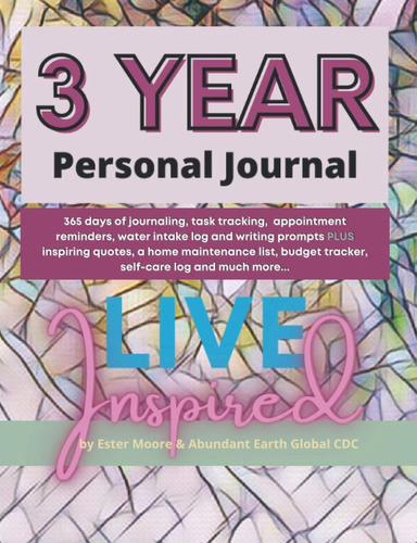 Libro: 3 Year Personal Journal Live Inspired: 365 Days Of X3