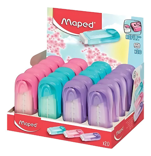 Maped Universal Gom Stick Collector Recargable Pastel Color Rosa