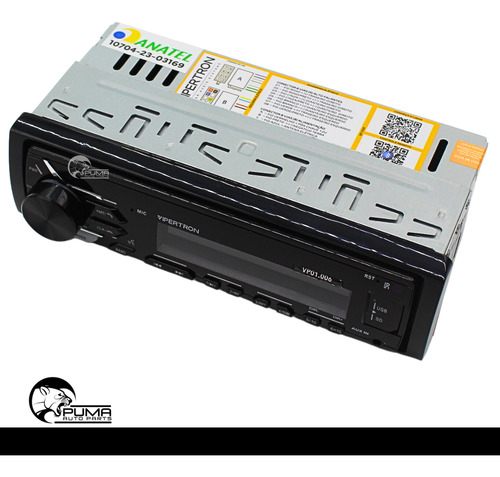 Rádio Fm Mp3 Com Bluetooth Comando Por Voz Usb Vipertron