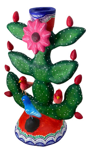 Artesanías Mexicanas Candelero Nopal Nacional 