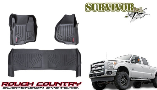 Alfombras Tipo Bandeja Rough Country Para Ford F250 