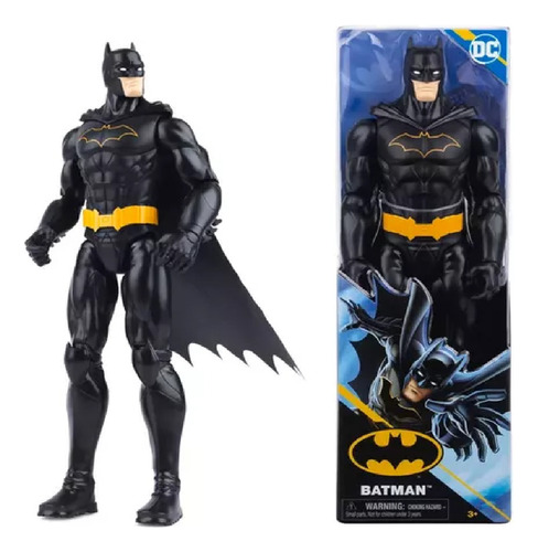 Figura Batman Clasico Negro 30 Cm Heroe Dc Spin Master