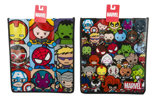 Marvel  Pack 3 Bolsas Reutilizable Diferentes Modelos