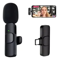 Comprar Microfono Corbatero Inalambrico Compatible Usb Tipo C Negro