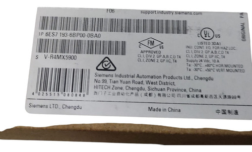 Siemens 6es7193-6bp00-0ba0 - Simatic Et 200sp
