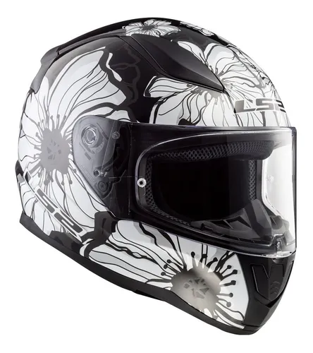 Casco Moto Ls2 Mujer Dama Integral Ff 353 Poopies Rosa Liviano El