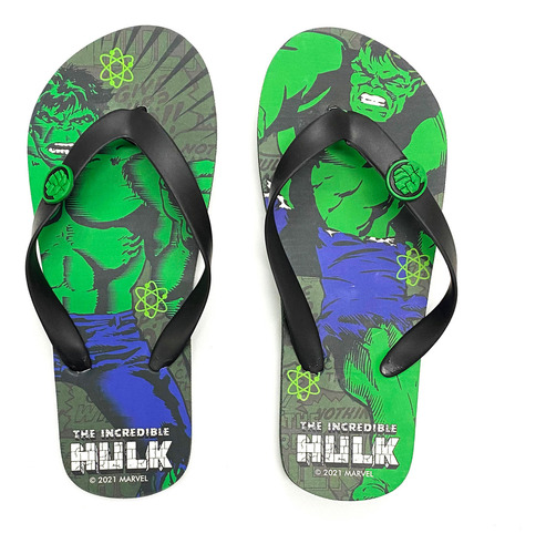 Ojotas Nene Hulk Super Heroe Marvel Playa Pileta Infantil C