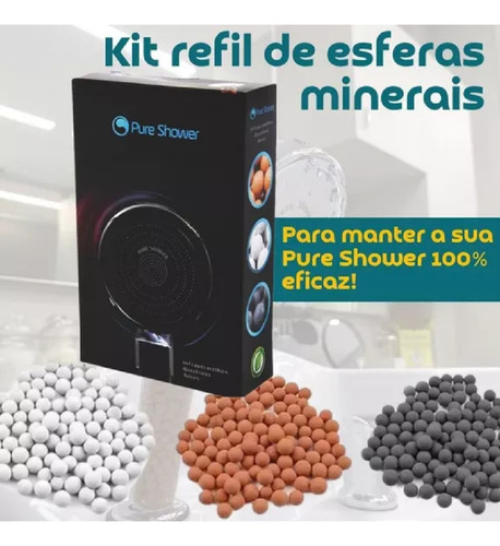 Refil Dos Minerais Do Filtro Ducha Pure Shower