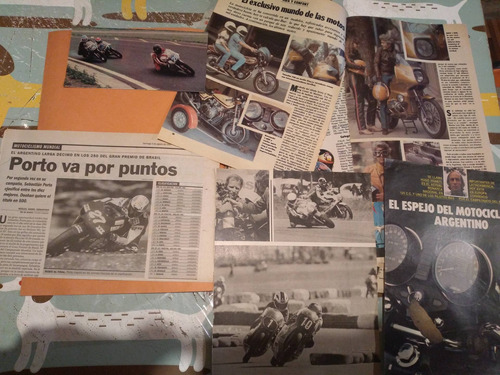 Lote 50 Recortes Motos Motocicletas Clipping 