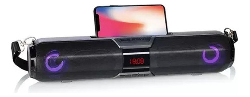 Caixa De Som H'maston X22s-lcd Portátil Com Bluetooth Cor Cinza-escuro